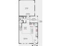 Detailed first floor floorplan showcasing the layout of the kitchen, garage, and outdoor living space at 8642 Miles Gap Rd, Indian Land, SC 29707