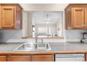 Open concept kitchen featuring a pass-through to the living area, enhancing connectivity and light at 2783 Clover Nw Rd, Concord, NC 28027