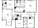 Second floor floor plan showing the layout of the bedrooms, bathrooms, and game room at 3057 Tramore Dr, Harrisburg, NC 28075