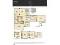Detailed floorplan illustration of a two-story home with multiple bedrooms, a spacious great room, and a three-car garage at 1557 Croydon St, Indian Land, SC 29707