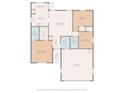 A detailed floorplan showcasing the layout of the house, including the dimensions of each room at 10031 Orchard Grass Ct, Charlotte, NC 28278