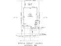 Detailed lot map showcasing the layout and dimensions of the property at 9516 Coast Laurel Nw Ave, Concord, NC 28027