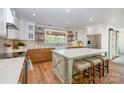 This kitchen boasts ample counter space, a large island, and lots of cabinetry at 3614 Champaign St, Charlotte, NC 28210