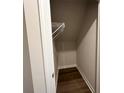 Efficient storage solution with wire shelving and hardwood floors, perfect for organizing belongings at 1986 Paddlewheel Dr, Stanley, NC 28164