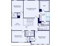 The home's second floor plan includes bedrooms, bathrooms, and living spaces at 1282 Kindness Nw Ct, Concord, NC 28027
