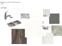 Selection of kitchen and bathroom finishes, including granite counters, white cabinets, stainless steel fixtures, and tile flooring at 2022 Puddle Pond Rd, Indian Trail, NC 28079
