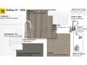 Interior design details showcasing flooring, cabinetry, counter tops, backsplash, and hardware at 141 Bellina Dr # 35, York, SC 29745