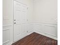 Inviting foyer with beautiful hardwood floors and elegant molding, leading into the home at 3725 Catawba Creek Dr, Gastonia, NC 28056