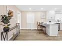 Bright, airy kitchen with modern countertops, stylish decor, and stainless steel appliances at 504 Katherine Ave, Kings Mountain, NC 28086