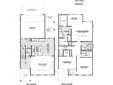 Detailed floor plan showcasing the layout of the home's two floors, including room dimensions and garage at 280 Gilead Rd, Huntersville, NC 28078