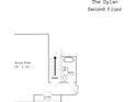The Dylan floor plan second floor featuring the bonus room, bath, and closet at 1204 Sage Pine Cir, Clover, SC 29710