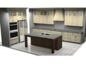 An eat-in kitchen with an island and plenty of cabinet space at 1204 Sage Pine Cir, York, SC 29710