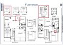 Layout of the Fleetwood home featuring a Gathering room, kitchen, bedrooms, and two-car garage at 122 Fordingbridge Ln, Mooresville, NC 28115