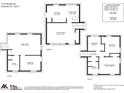 Detailed floor plan showcasing the layout of a multi-level home, with clearly marked rooms and dimensions at 1232 Rosada Dr, Charlotte, NC 28213