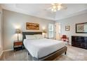 Serene main bedroom with a queen-sized bed and soft, neutral tones at 2510 Bricker Dr, Charlotte, NC 28273