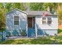 Charming home featuring an inviting front porch, new paint, and a well-manicured front yard at 4445 Pioneer Dr, Hickory, NC 28601