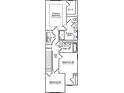 Second floor plan featuring three bedrooms, two bathrooms, and a walk-in closet for the primary bedroom at 5103 Orchardview Way # 27, Charlotte, NC 28216