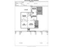 Detailed floor plan showcasing the layout of the house, including the kitchen, bedrooms, and Gathering room at 58 Kentucky Sw Ave, Concord, NC 28027