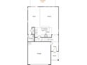 First floor plan featuring the entry, garage, kitchen, living areas, and an extended patio at 135 Bellina Dr # 36, York, SC 29745