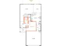Main level floor plan features a Gathering room, kitchen, bedroom 5, bathroom 3, garage and entry way at 142 Bellina Dr # 58, York, SC 29745