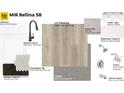 Interior design featuring cabinetry, kitchen faucet, backsplash tile, floor tile, shower faucet and bathroom counters at 142 Bellina Dr # 58, York, SC 29745