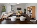 Bright, modern living room with stylish furnishings, hardwood floors, and plenty of natural light at 3026 S Devon St, Charlotte, NC 28213