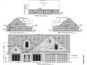 Architectural elevation showcasing the home's facade, roof lines, windows, and exterior details at 135 Falls Leaf Dr # 14, Troutman, NC 28166