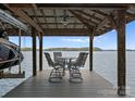 Inviting outdoor space on the dock with seating for enjoying scenic waterfront views at 4628 Sierra View Dr, Denver, NC 28037