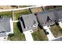 Aerial view of a well-maintained home surrounded by green lawns and neighboring houses at 10848 Tailwater St, Davidson, NC 28036