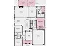 Detailed floor plan showcasing the layout of the home with clearly marked rooms and dimensions at 1110 Sugar Creek Rd, Indian Land, SC 29707