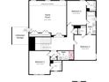 Upstairs floor plan featuring a game room, storage, and 4 bedrooms at 6707 Baker Creek Ave, Indian Land, SC 29707