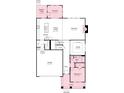 First floor plan featuring garage, kitchen, dining, gathering room, bedroom, bath and porch at 1471 Hubert Graham Way, Tega Cay, SC 29708
