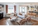 Spacious open concept living room and dining area filled with natural light and stylish decor at 124 Fordham Ct # 19, Fort Mill, SC 29715