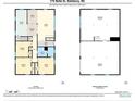 Detailed floor plan showcasing the layout of the first floor and the basement with indicated room dimensions at 175 Neita Dr, Salisbury, NC 28147