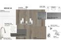Interior finishes display; cabinet, tile, lighting, kitchen and bath fixtures, and countertop selections at 3244 Maya Ln # 44, Midland, NC 28107