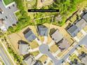 A peaceful cul-de-sac showcases homes with manicured lawns in this residential neighborhood at 12305 Stinson Ct, Charlotte, NC 28277