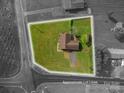 Aerial shot of the property highlighting the home's location and expansive lot at 1663 Smyre Farm Rd # 5, Newton, NC 28658
