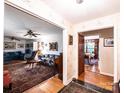 Bright entryway showcasing hardwood floors and access to the dining and living rooms at 1213 10Th Street Nw Ln # 3, Hickory, NC 28601
