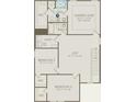 Layout of the second floor including owner's suite, bedrooms, loft and laundry at 14023 Penbury Ln # 371, Charlotte, NC 28278