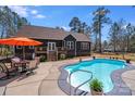 Backyard pool with a patio area perfect for outdoor entertaining at 1016 Secretariat Dr, York, SC 29745