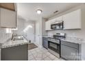 Stylish kitchen with stainless steel appliances, white cabinets, and granite countertops at 1153 Doris Ct, Rock Hill, SC 29730