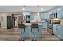 Beautiful kitchen with a kitchen island and stainless steel appliances at 140 Wandering Ln, Bessemer City, NC 28016