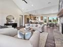 Bright living room with fireplace, open to kitchen and dining area at 1160 Springlake Rd, York, SC 29745