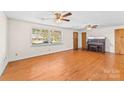 Spacious living room features gleaming hardwood floors, and abundant natural light at 3320 28Th Ne St, Hickory, NC 28601