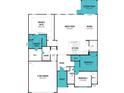Detailed floorplan showcasing the layout of the home, including bedrooms, bathrooms, and living spaces at 1619 Honey Trl, Monroe, NC 28112