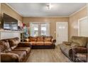 Inviting living room features hardwood floors and a cozy atmosphere at 21 W D St, Newton, NC 28658