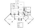 Main level floor plan with kitchen, pantry, great room, study, garages and guest suite. Square footage provided at 8100 Skye Knoll Dr # 144, Waxhaw, NC 28173