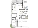 Detailed floor plan showcasing the layout of this home, including bedrooms, bathrooms, and living spaces at 1003 Idyllic Ln, Waxhaw, NC 28173