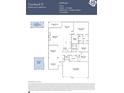 Open-concept floor plan featuring a kitchen, Gathering room, dining room, three bedrooms, and three-car garage at 4106 Camden Glen Rd, Lancaster, SC 29720