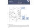 Floor plan featuring the layout of a 2-bedroom, 2.5-bath home with a spacious Gathering room and a 3-car garage at 4110 Camden Glen Rd, Lancaster, SC 29720